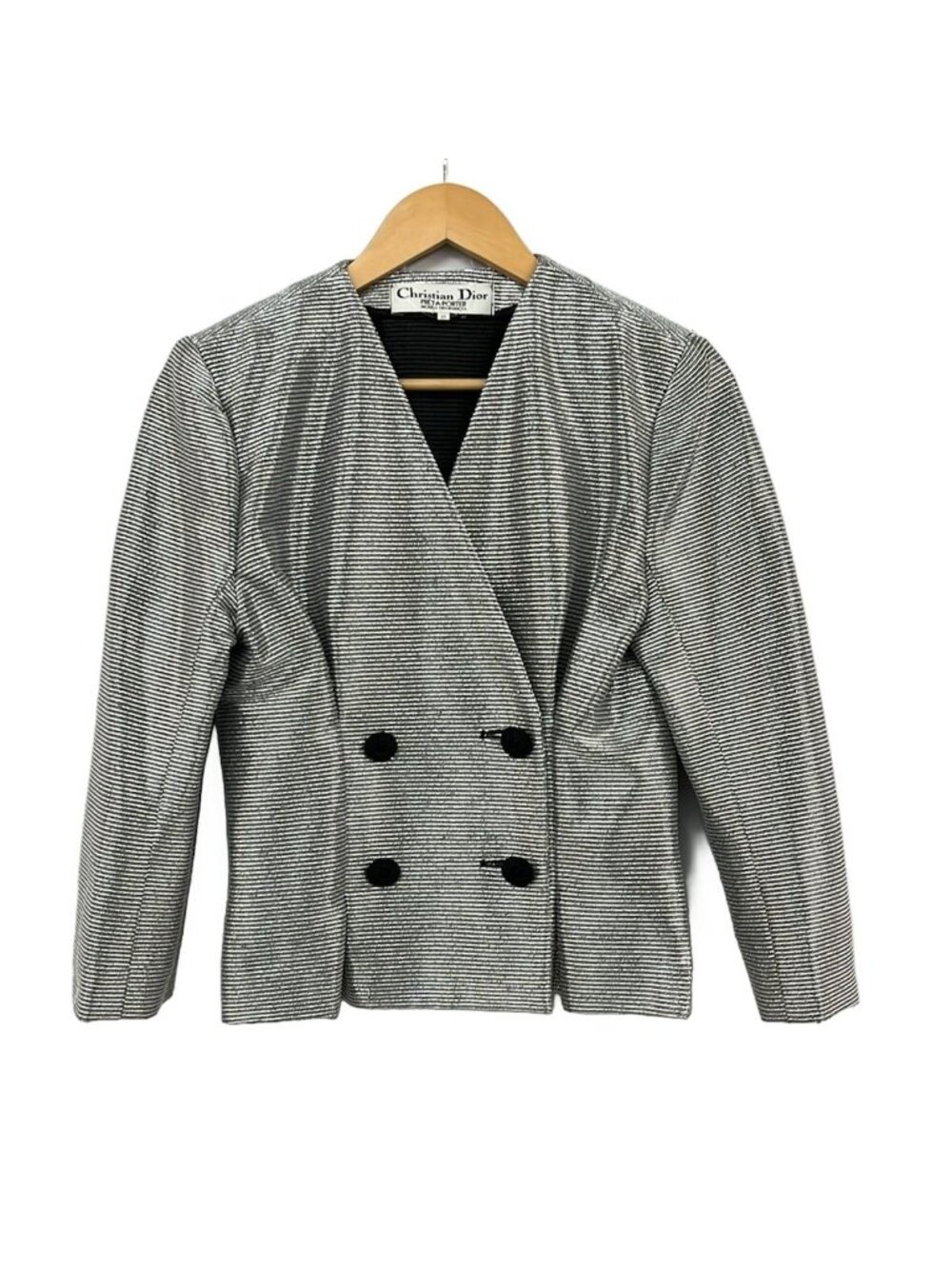 Dior Jacket 11 Silver Long Sleeve Pret-a-porter Spring Fall M